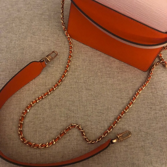 TORY BURCH Robinson Bag—Pink and Orange - Picture 5 of 11